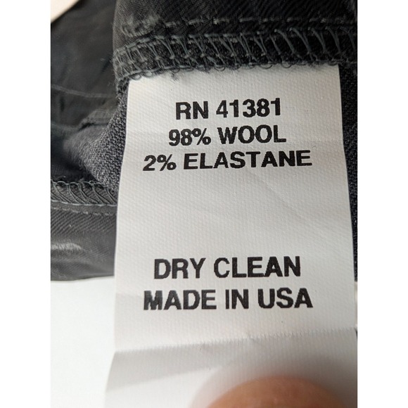 Polo Ralph Lauren Wool Dress Pants‎ Womens 12 Gray Flat Front Cuffed Modern USA - Picture 13 of 14